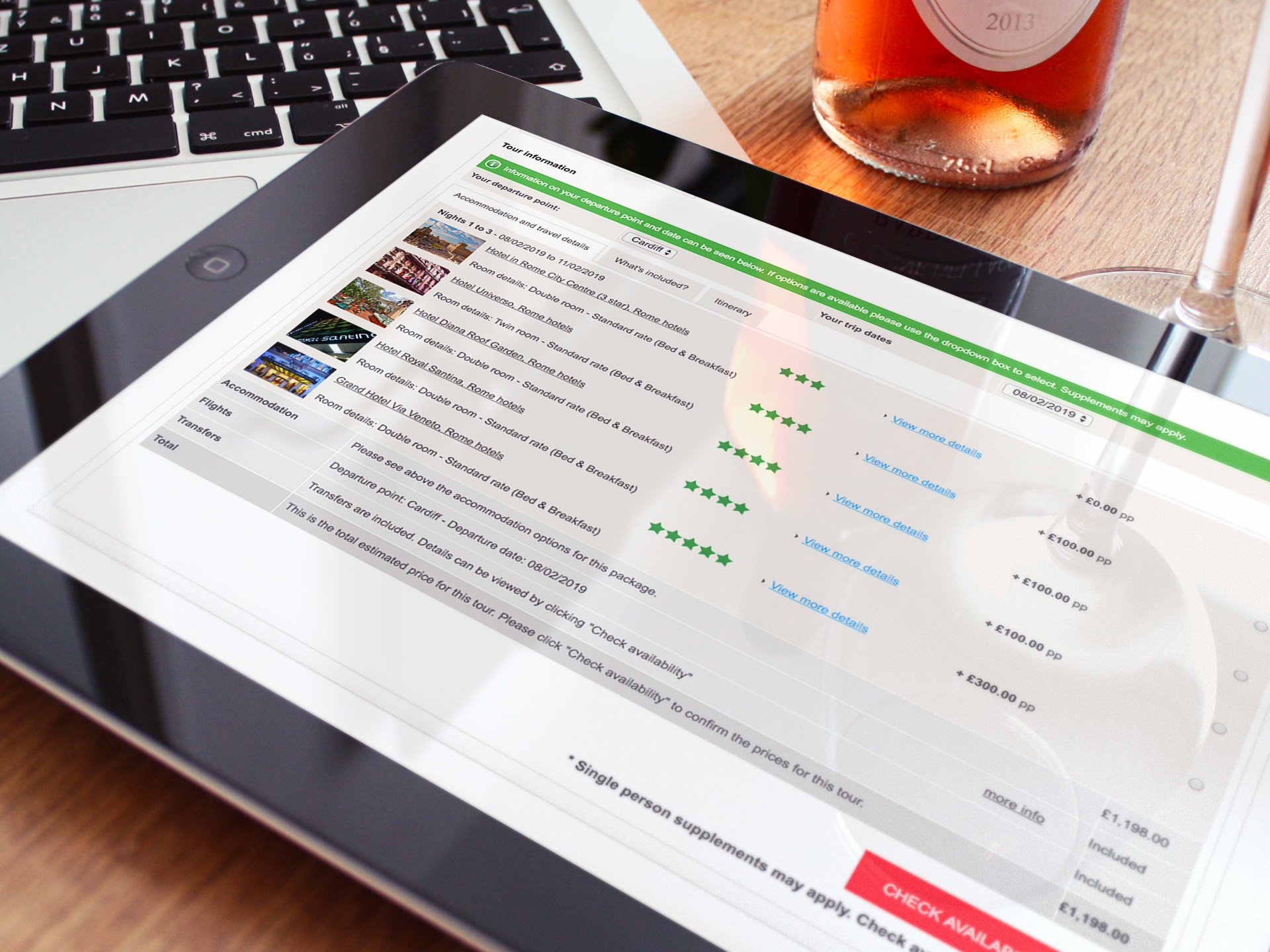 Tour Operator System design produced by CSI Media