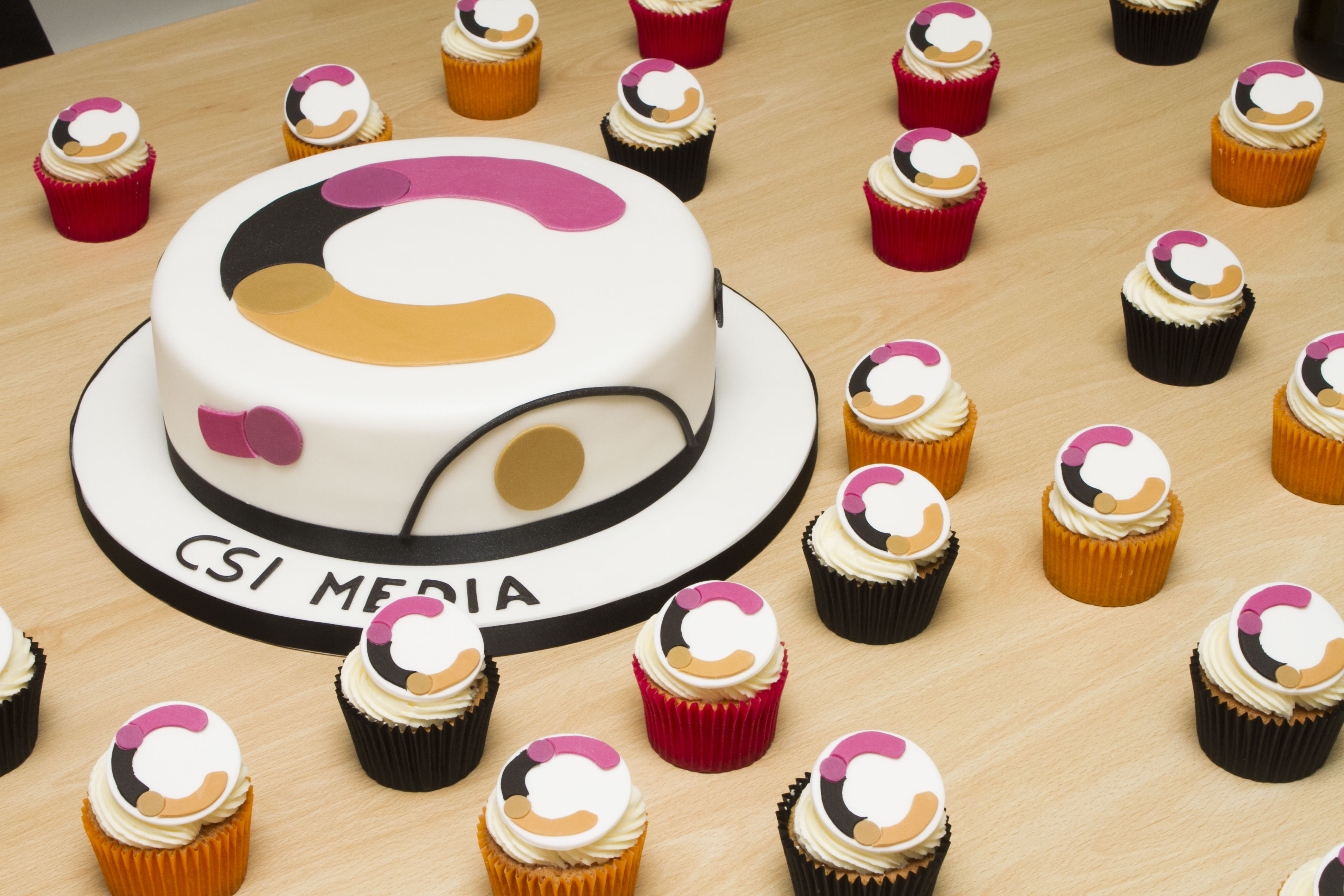 CSI Media Rebranding Event with Cupcakes of the New CSI Media Logo