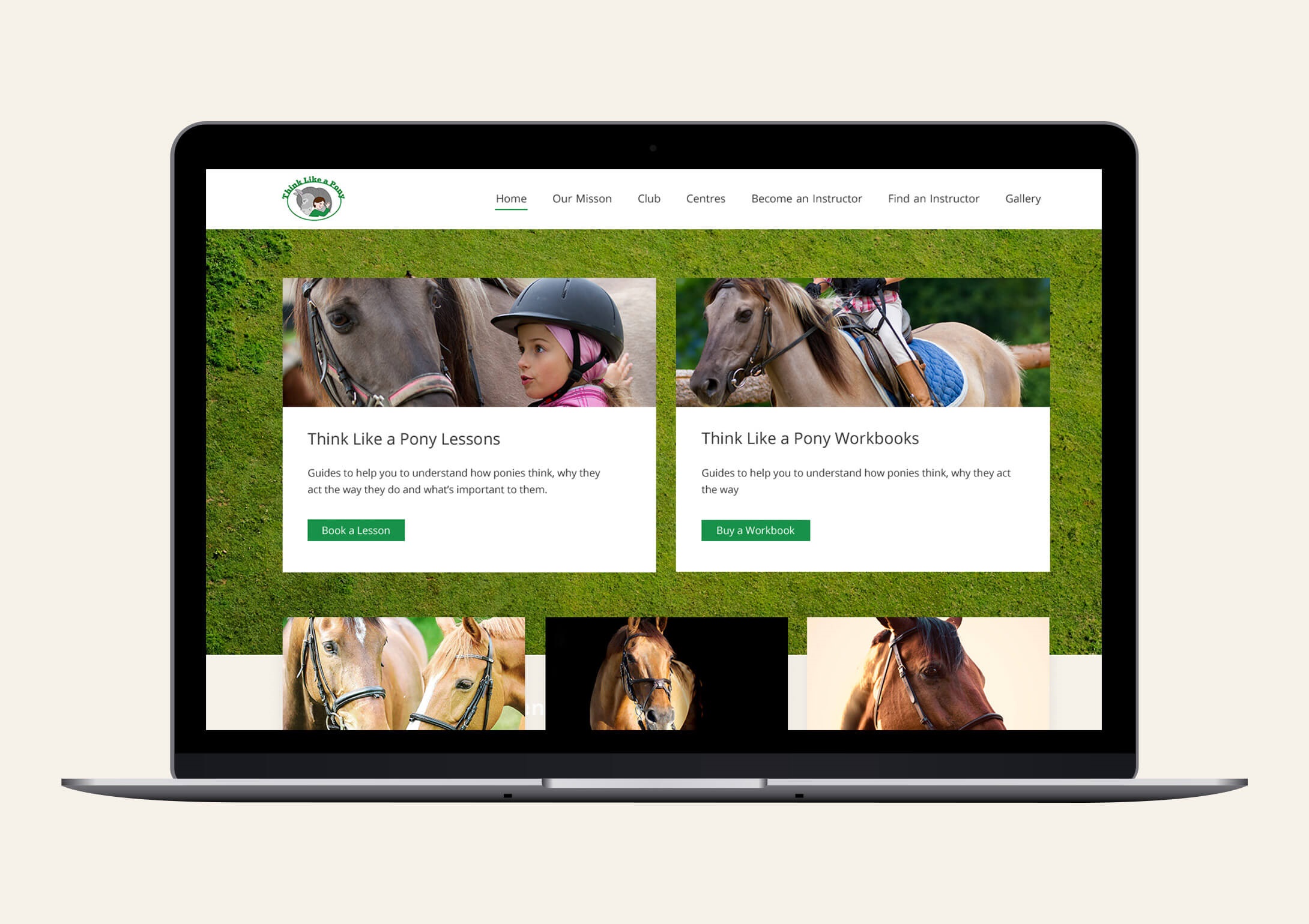 Think Like a Pony Website Design by CSI Media Cheshire