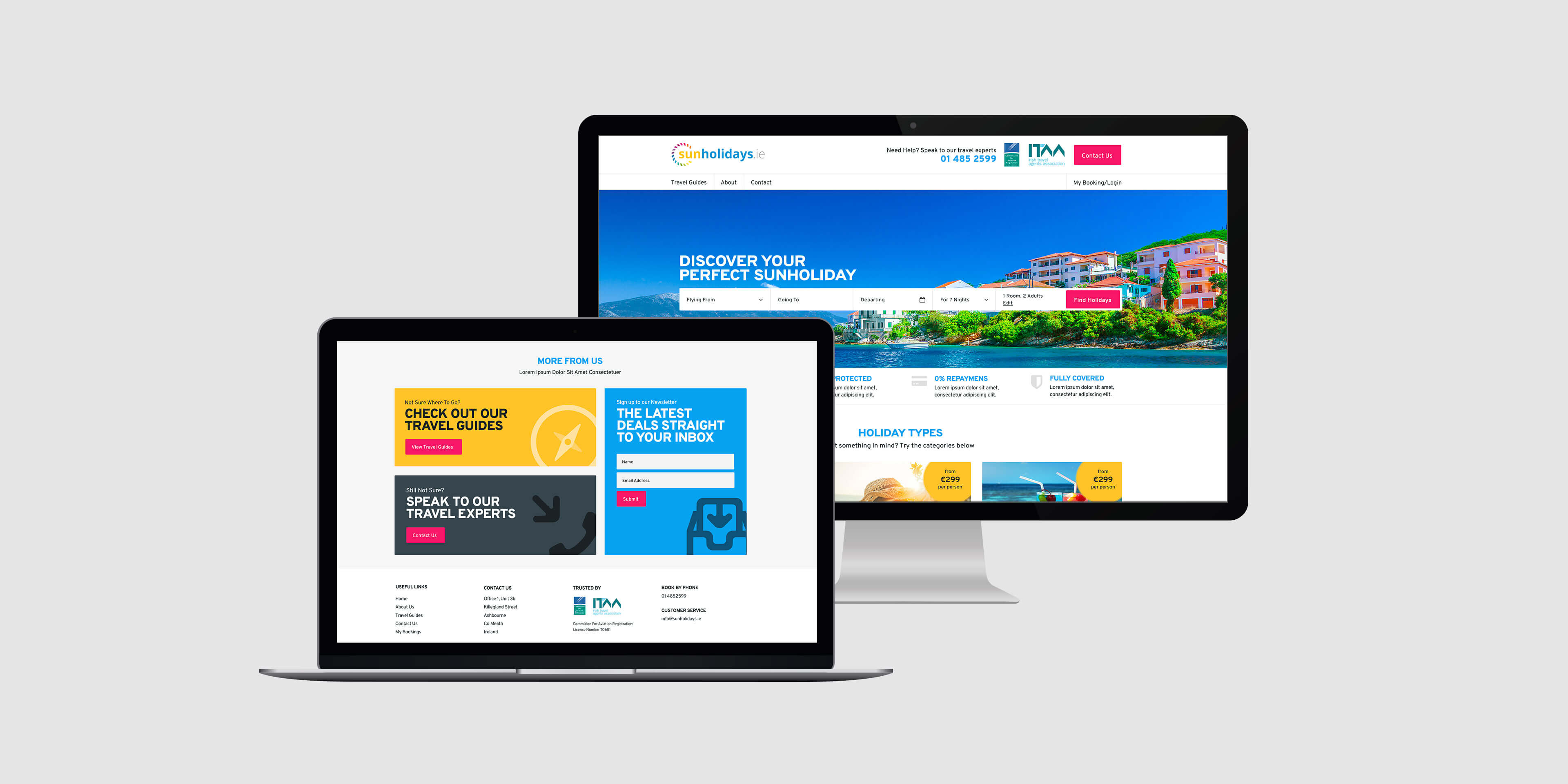 SunHolidays Responsive Website Design