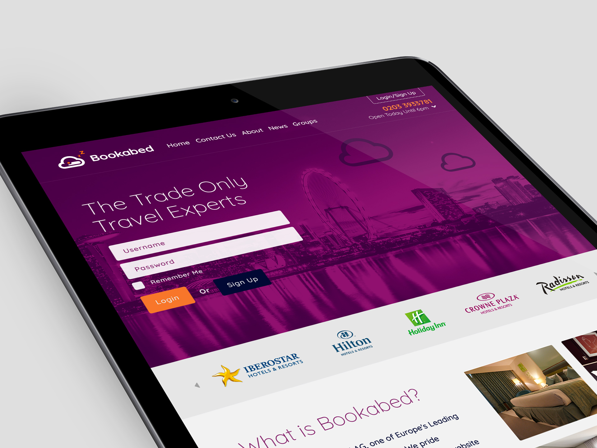 Bookabed Travel Website Design and Branding by CSI Media Cheshire