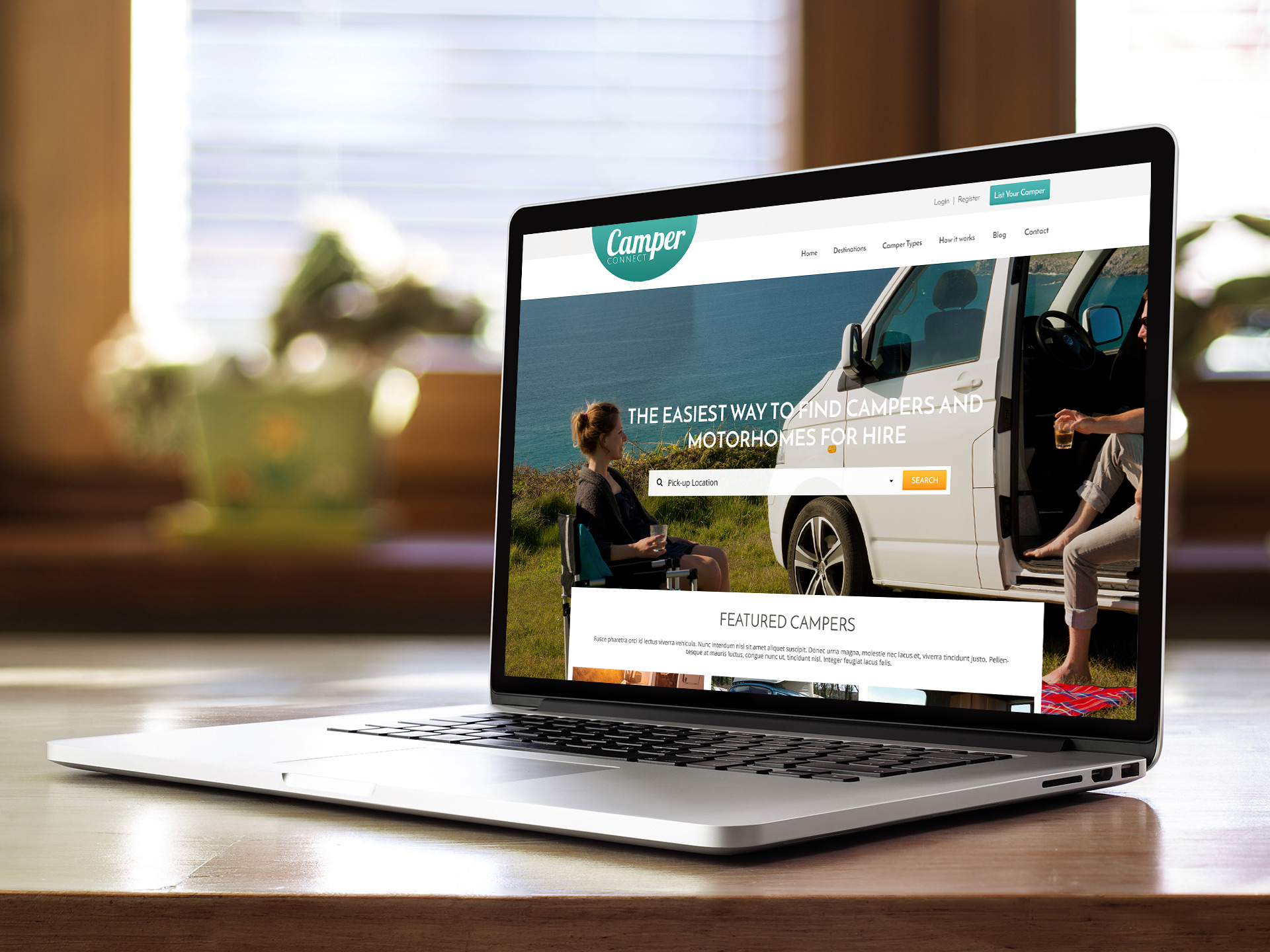 Camper Connect Camping Website Design