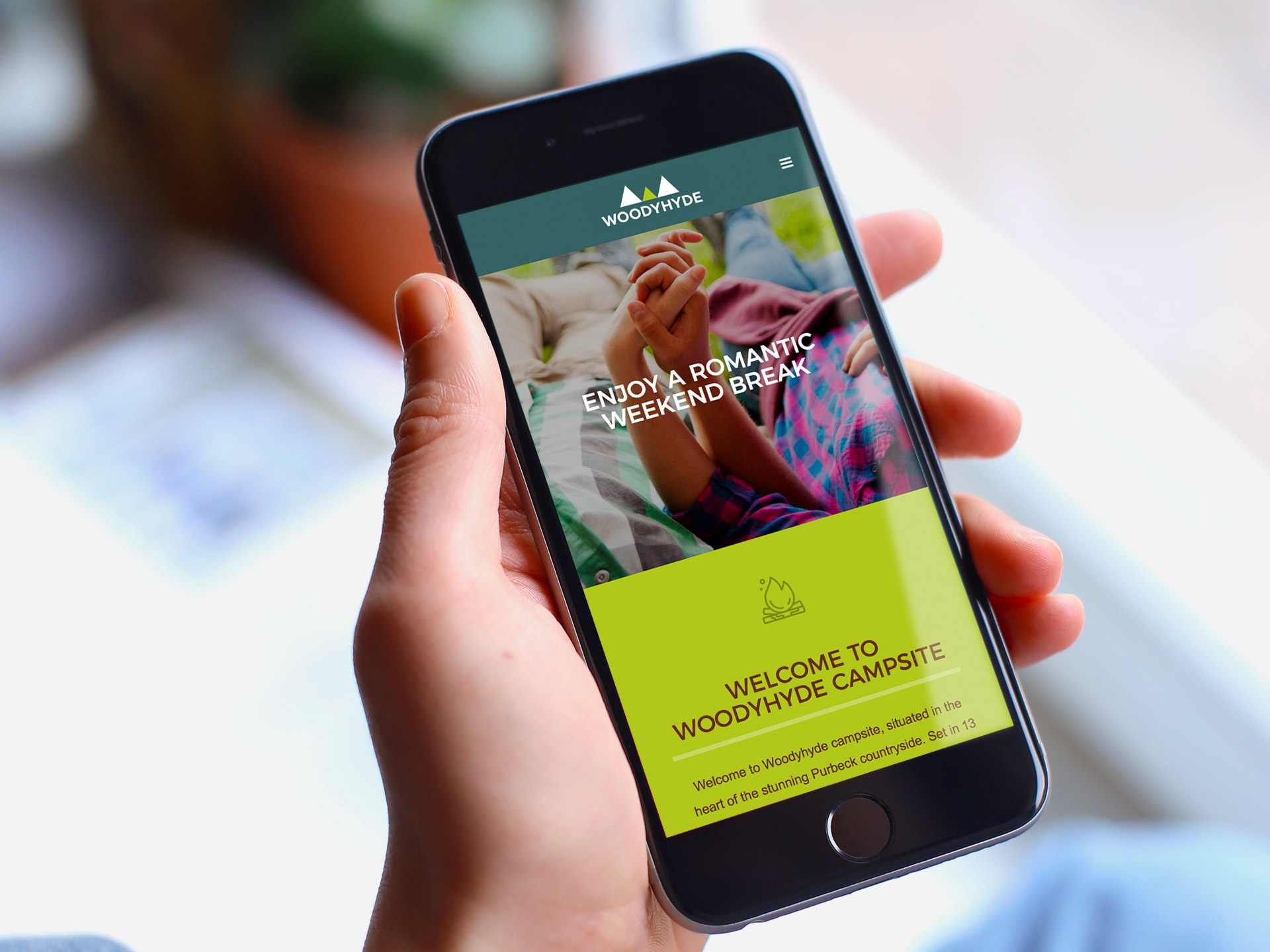 Campsite website design and development for Woodyhyde Campsite