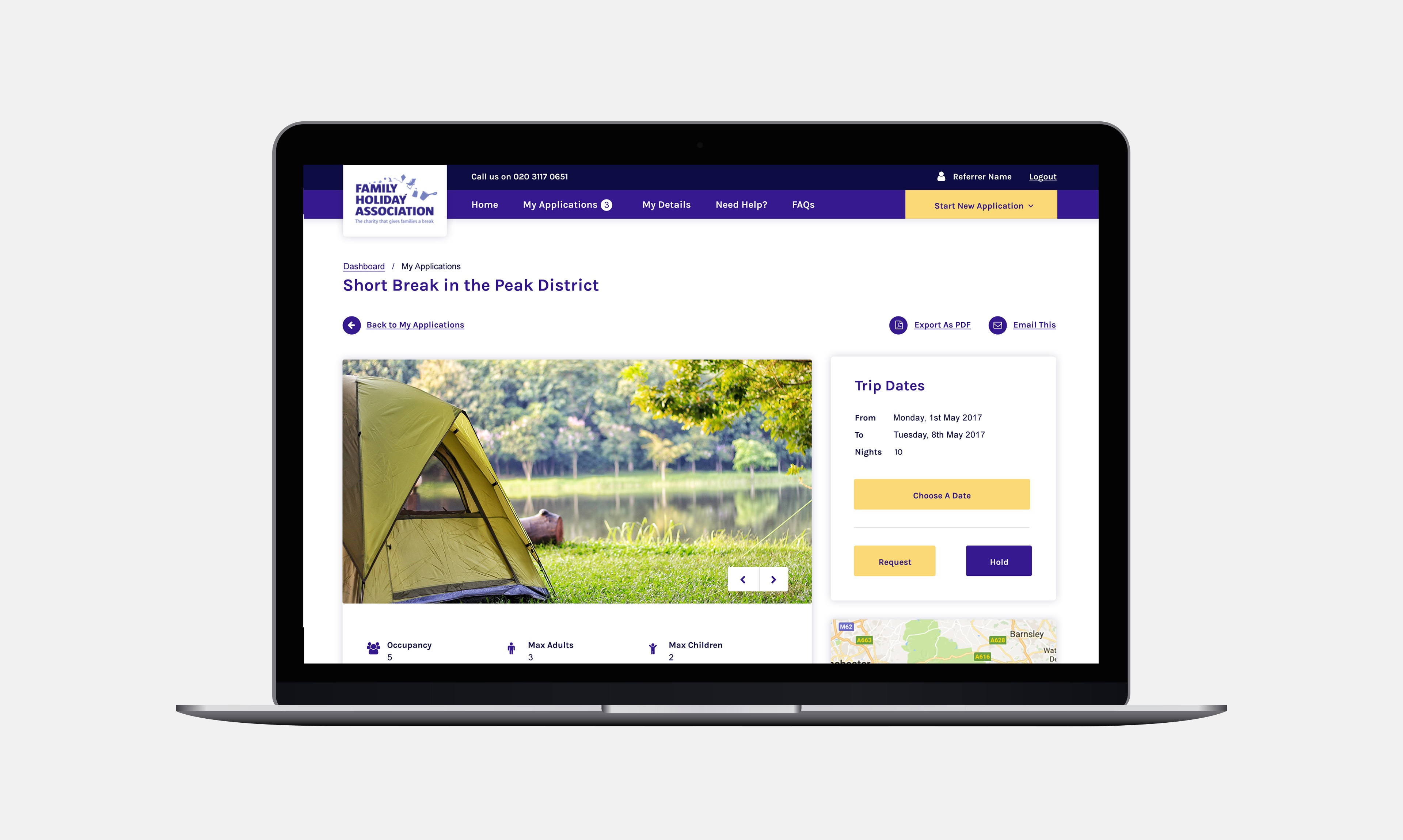 Tour operator system for FHA