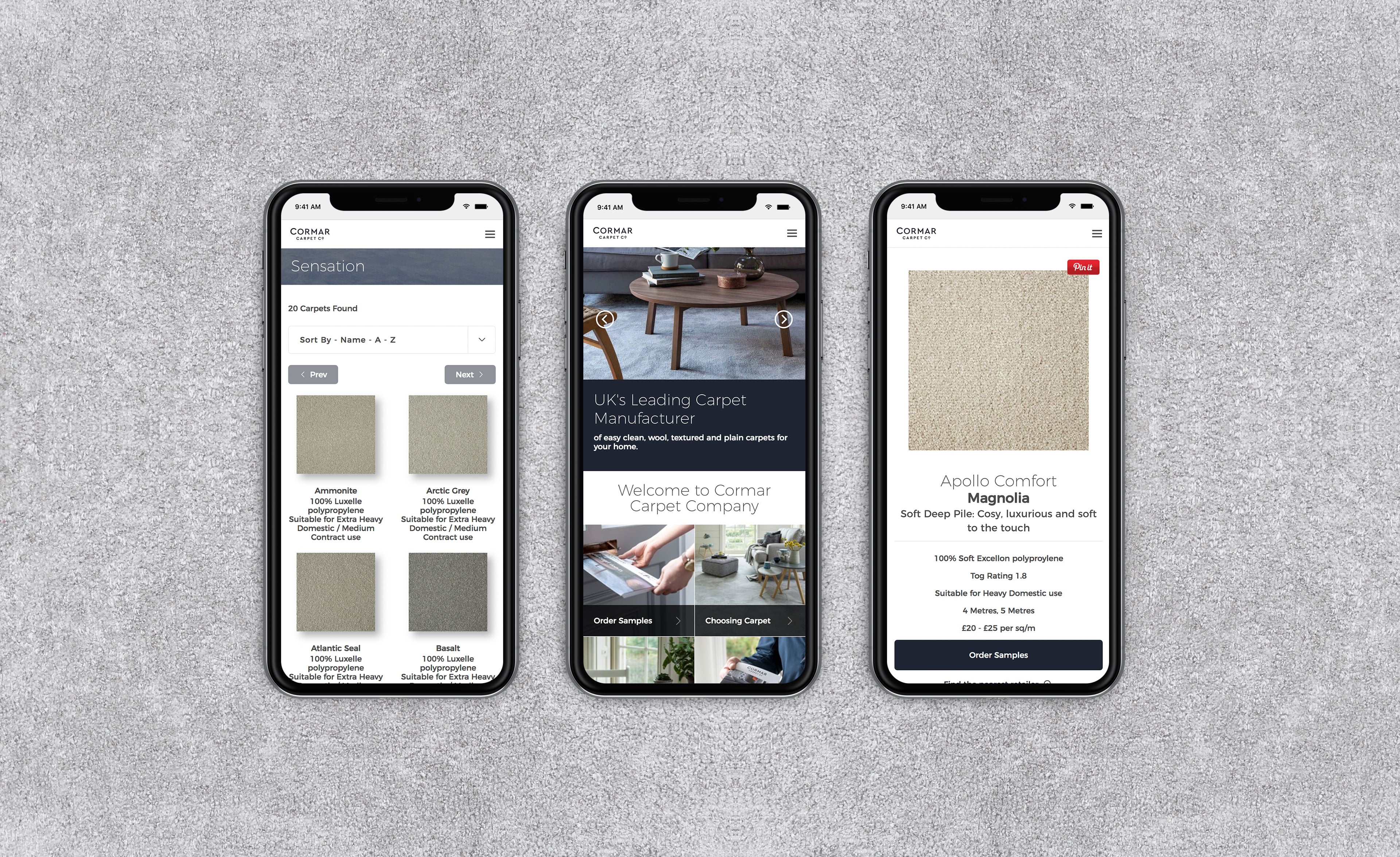 Retail Website Responsive Design on Mobile