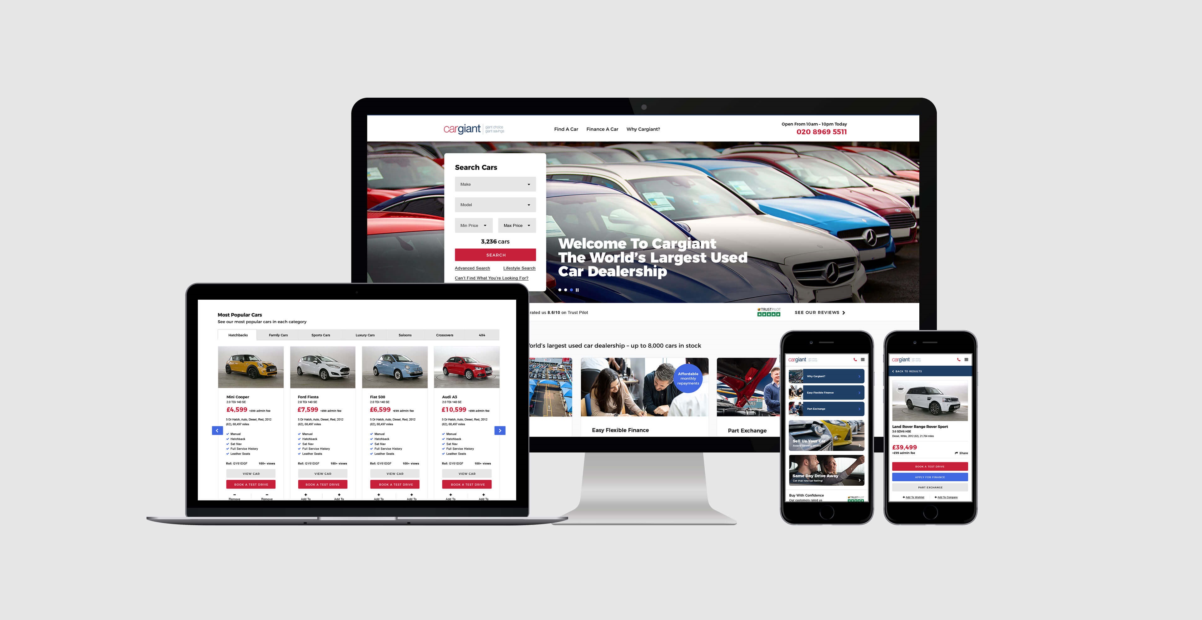 Cargiant Web Design by CSI Media Cheshire