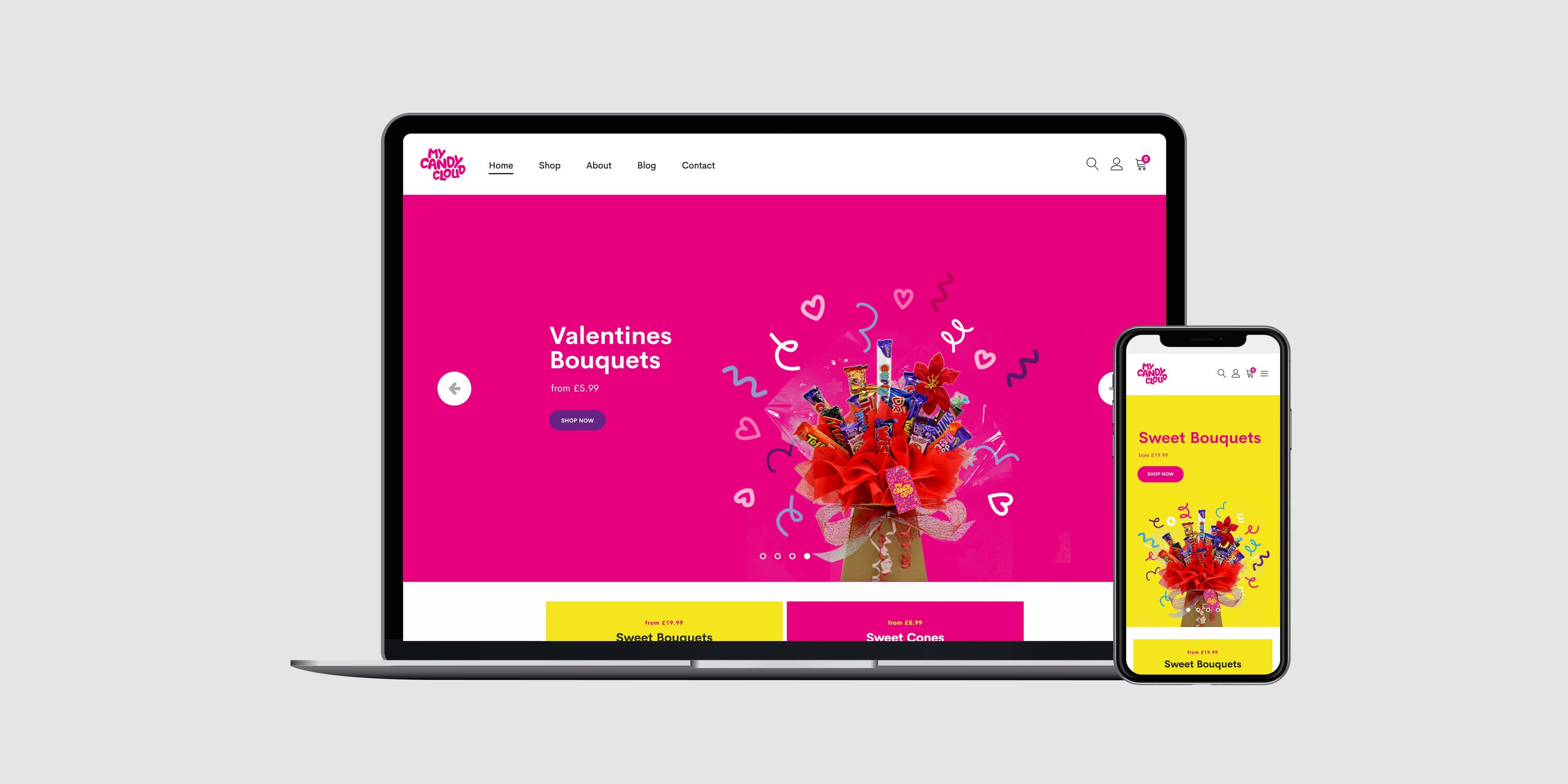 WordPress Website Design My Candy Cloud