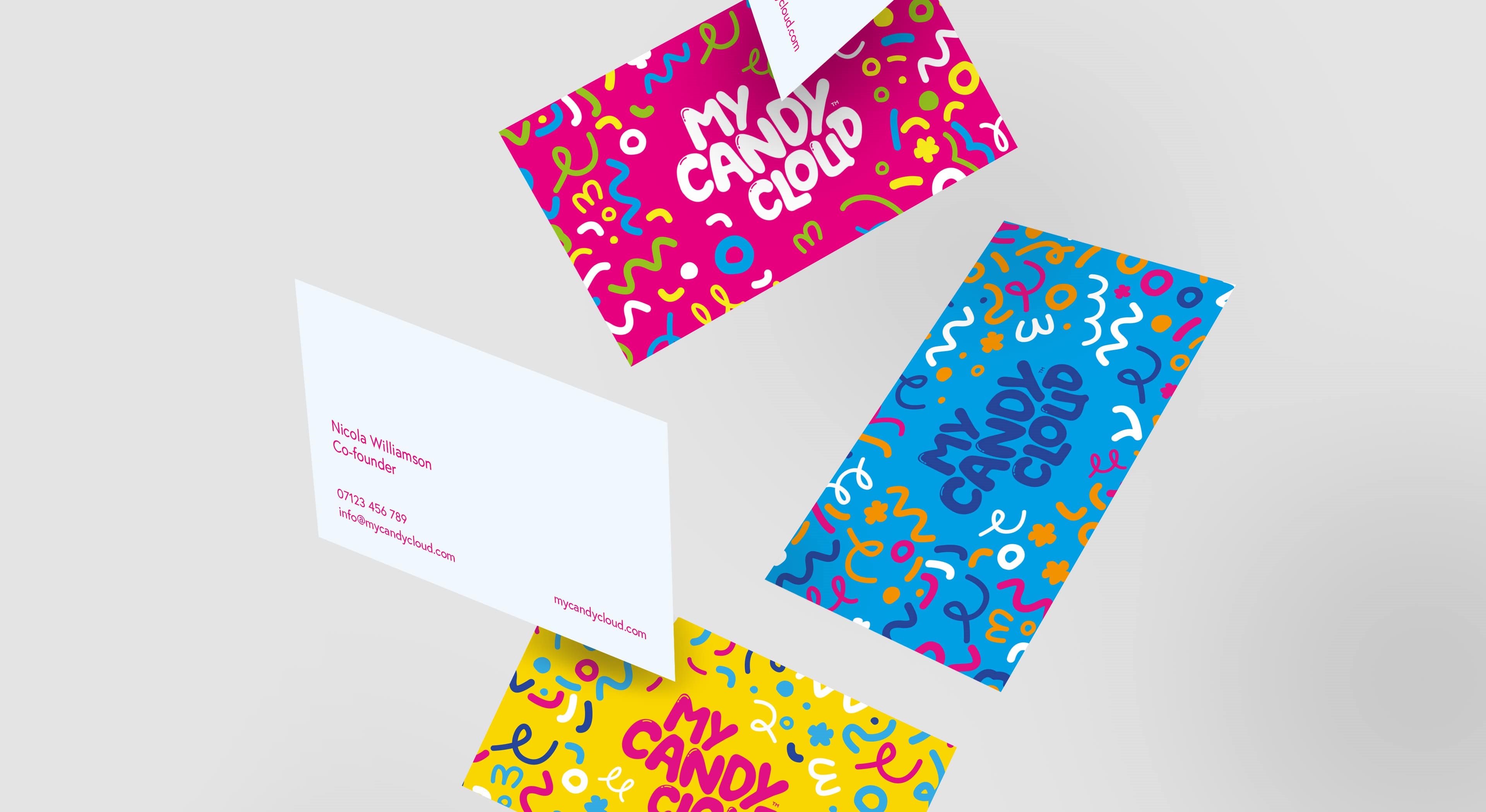 My Candy Cloud Business Cards Designed by CSI Media a Branding Agency in Cheshire