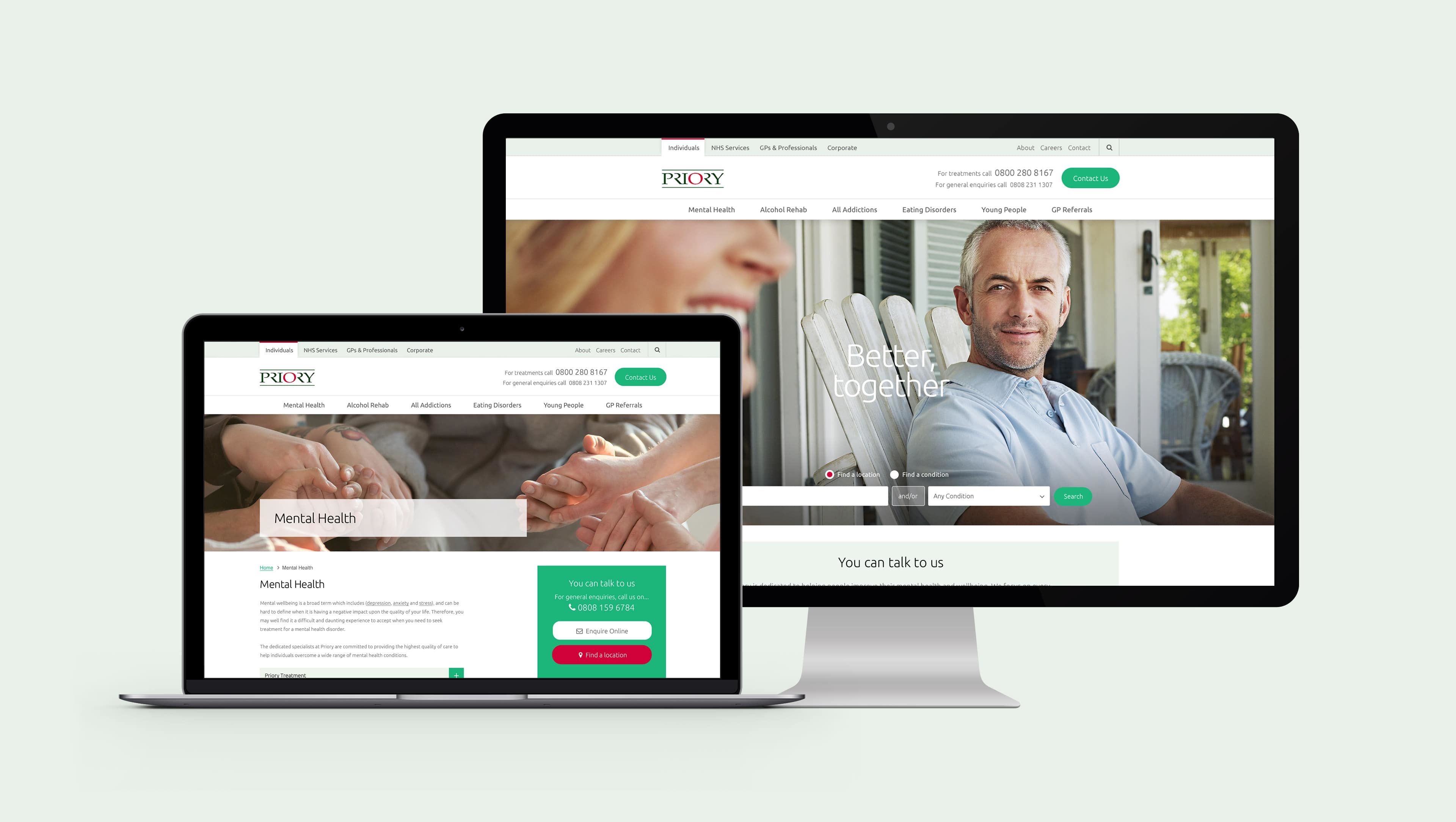 Priory Group Web Design by Web Design Agency Cheshire