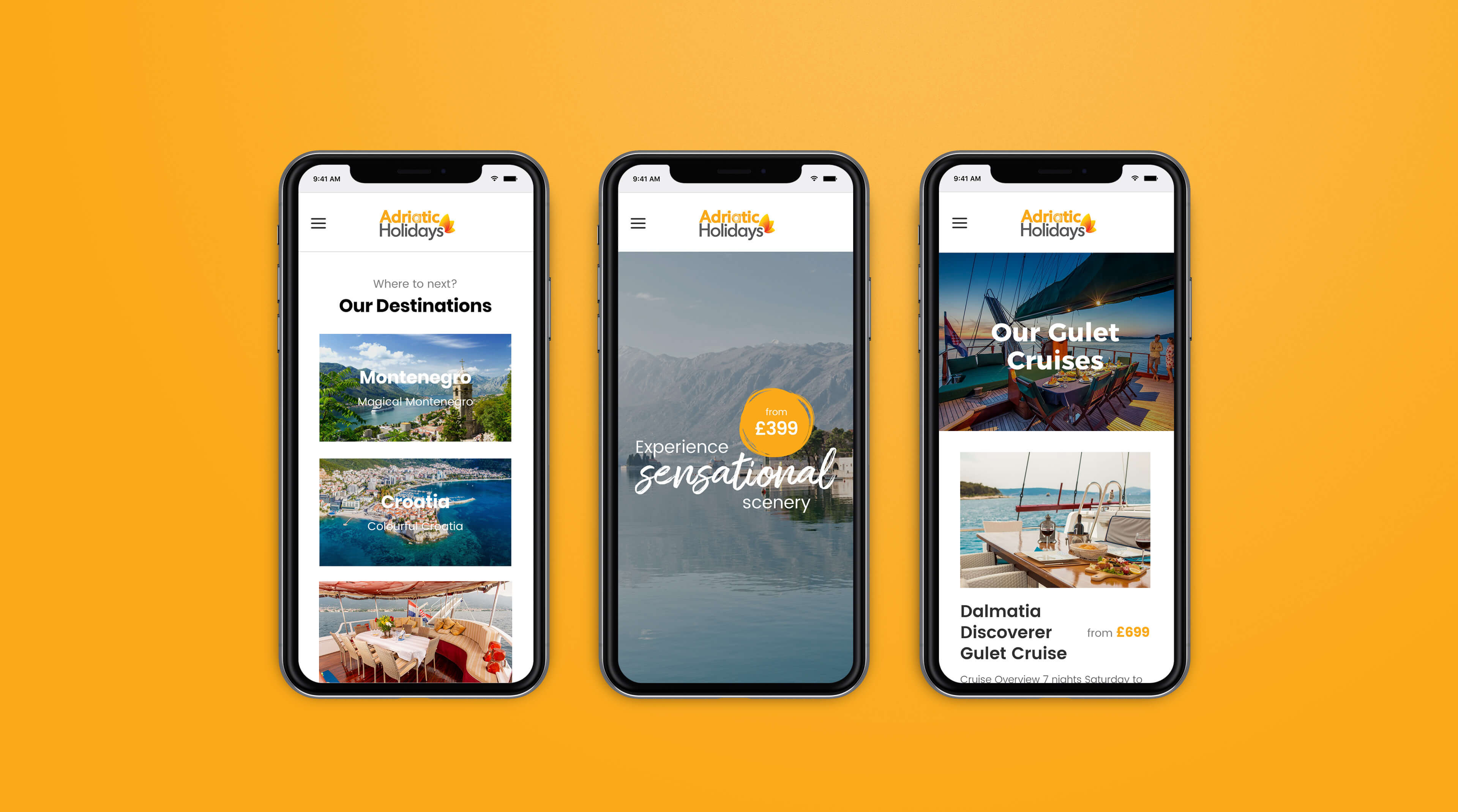 WordPress Website for Adriatic Holidays by CSI Media