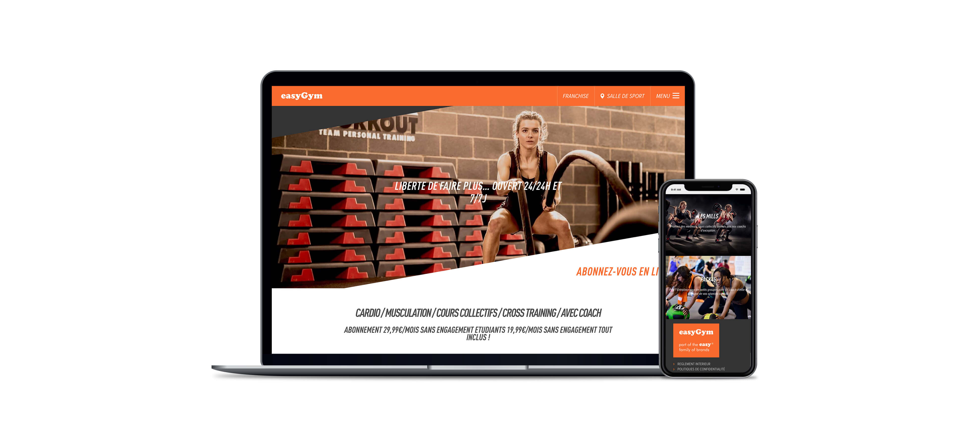 easyGym Umbraco Website Development by CSI Media in Cheshire
