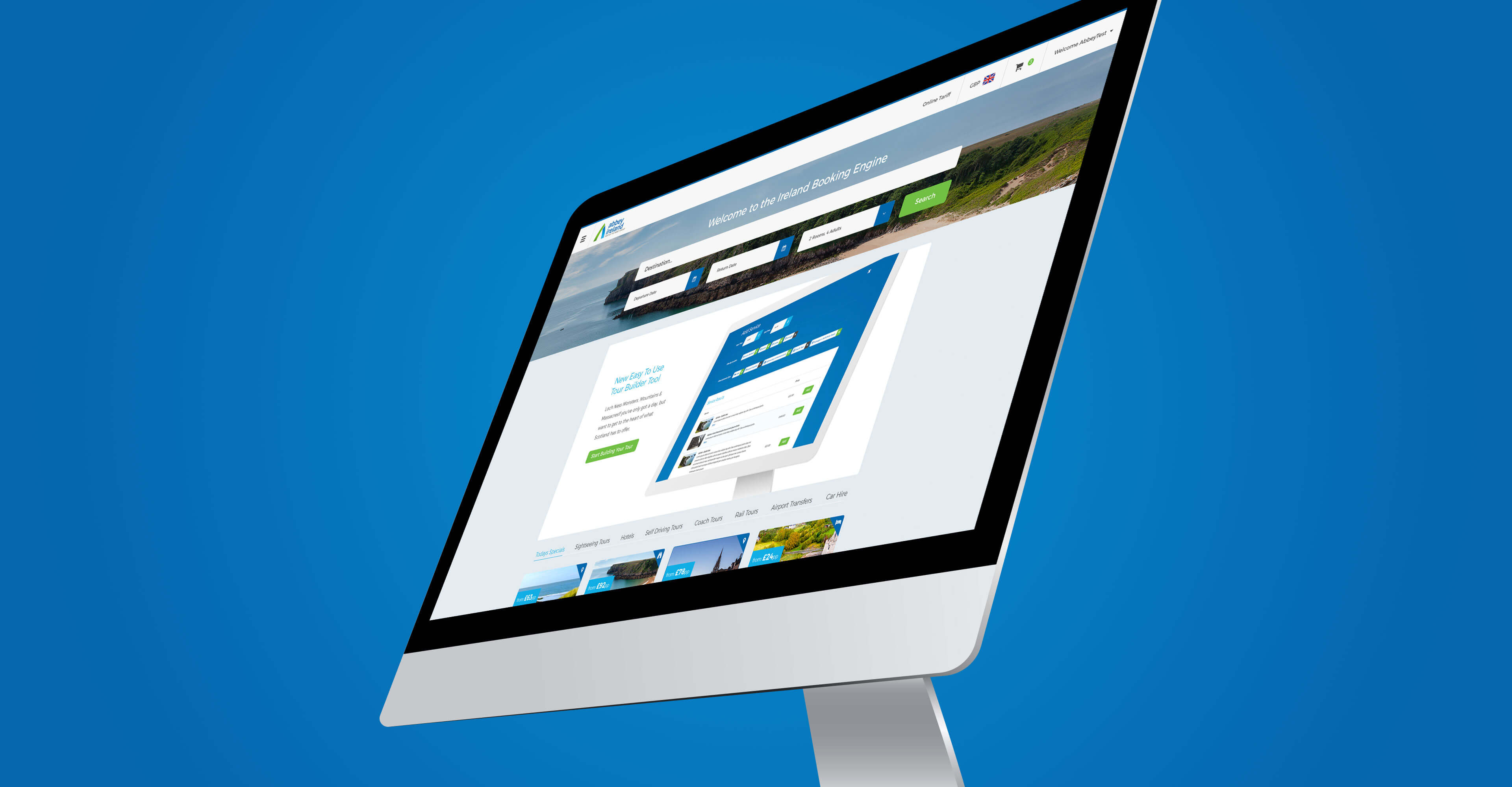 Abbey Ireland & UK Travel Booking System