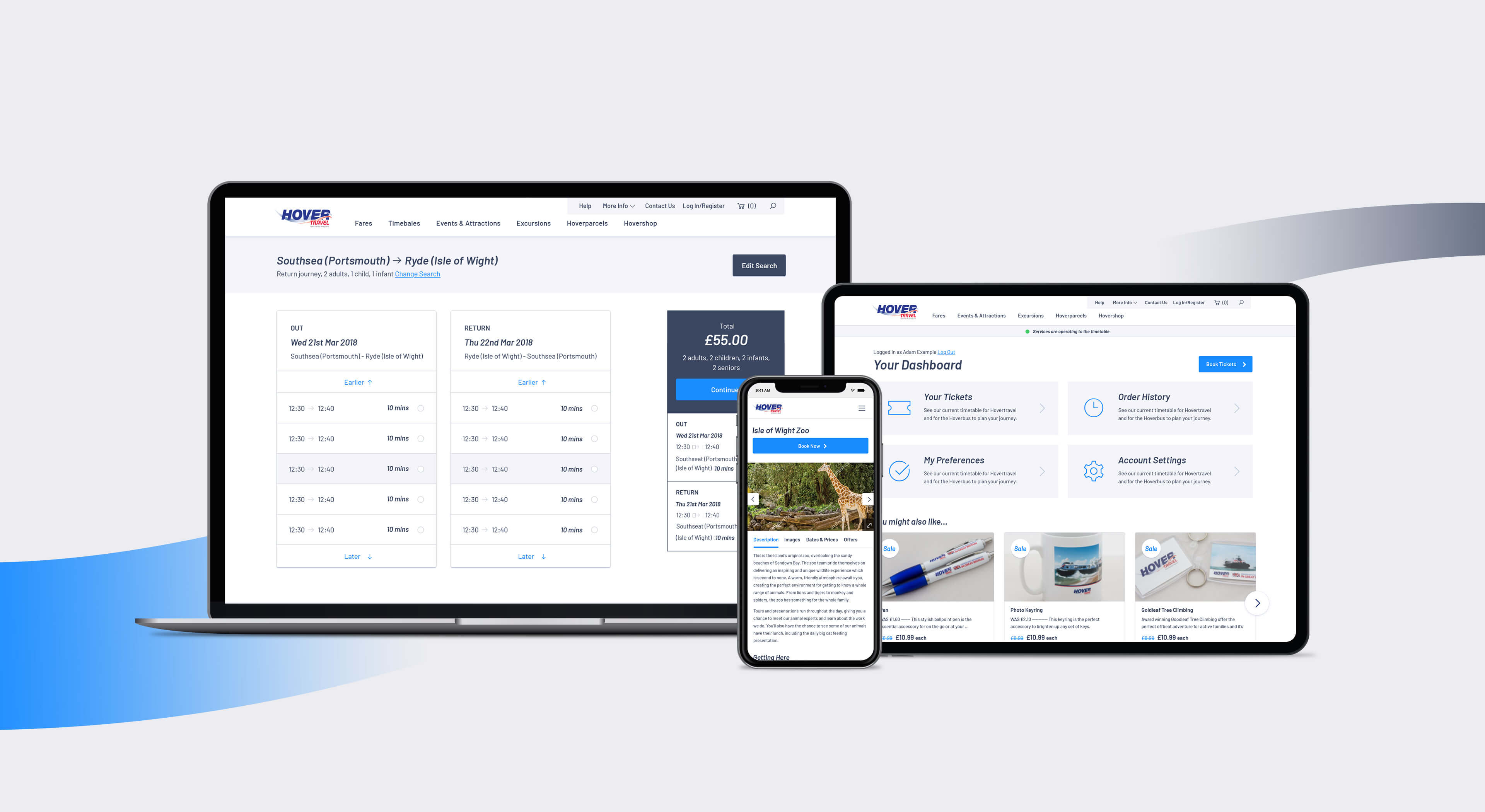 Hovertravel Website Development