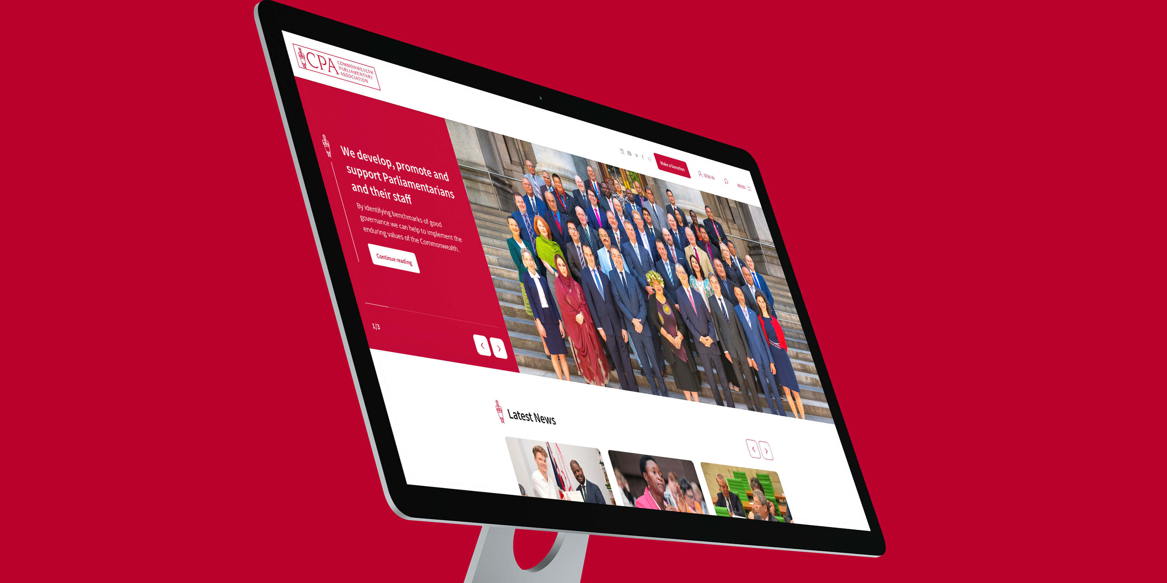 Commonwealth Parliamentary Association Umbraco Web Design