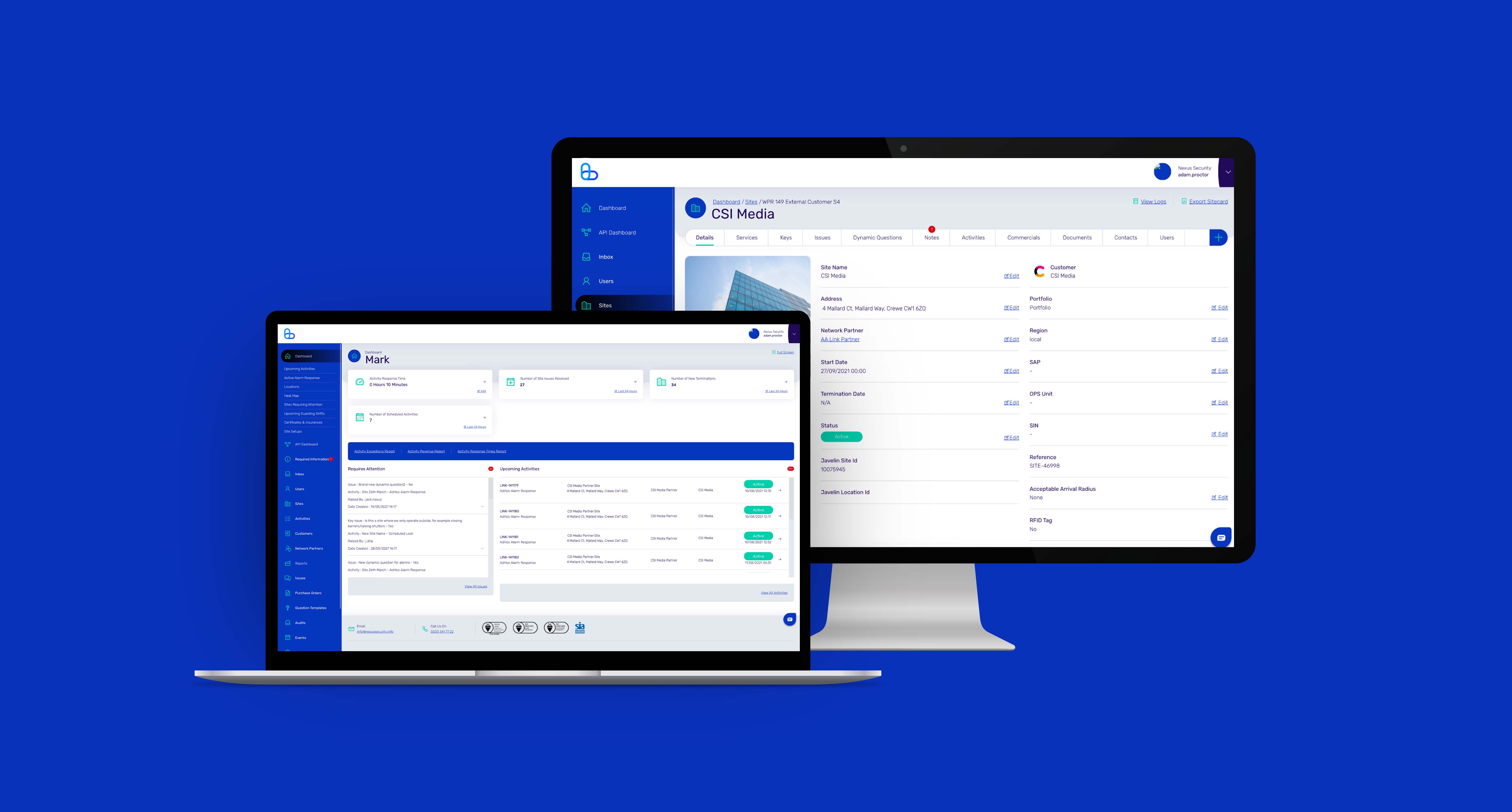 Nexus Security Web Portal Development