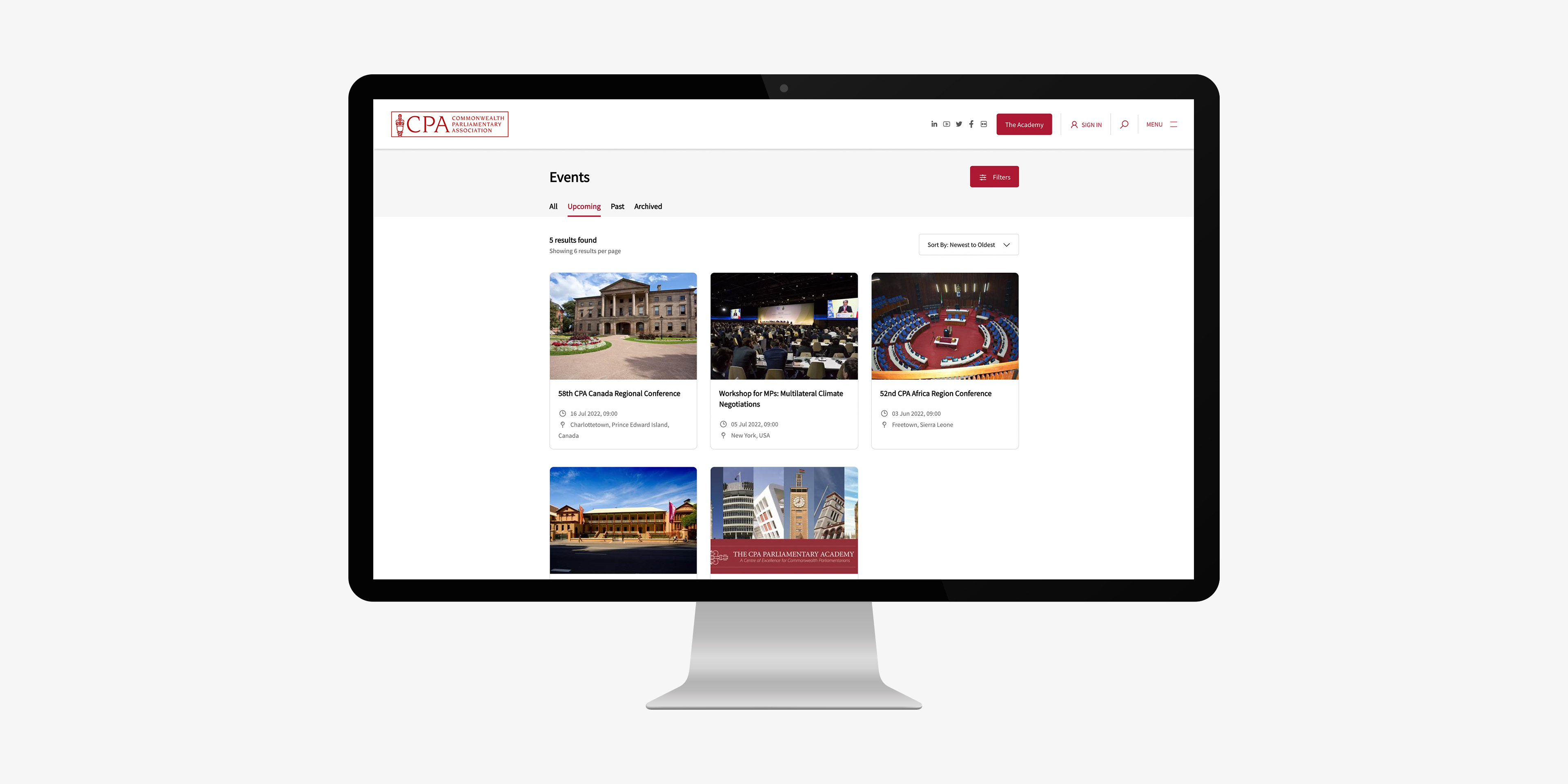 Commonwealth Parliamentary Association Event Management