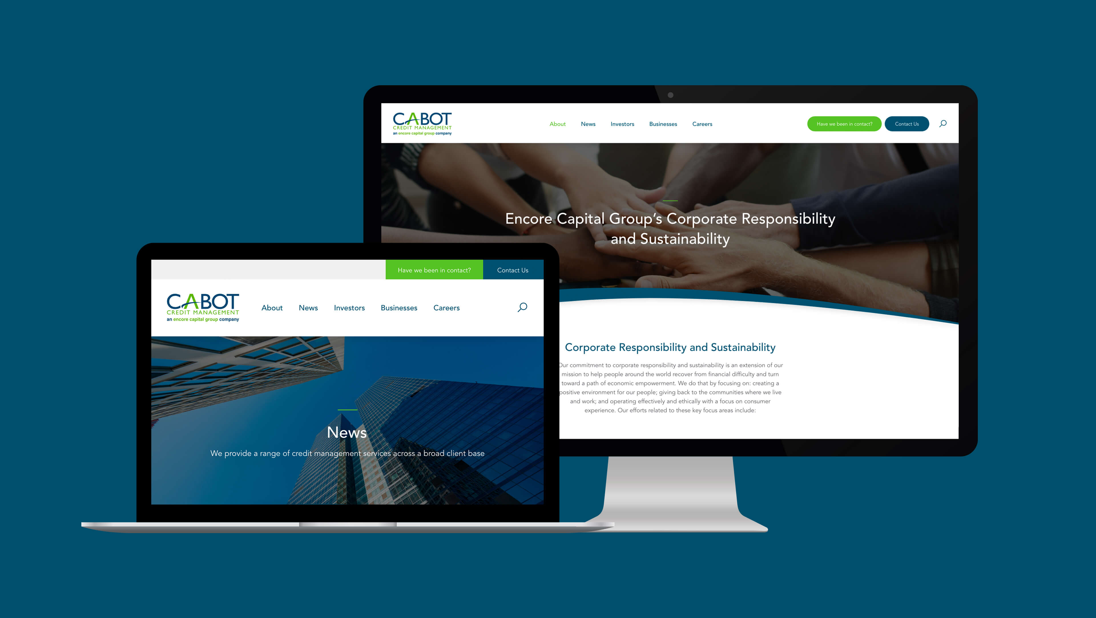 Cabot Credit Management Website Development