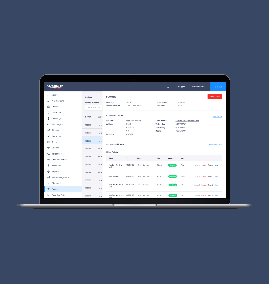 Bespoke Booking System
