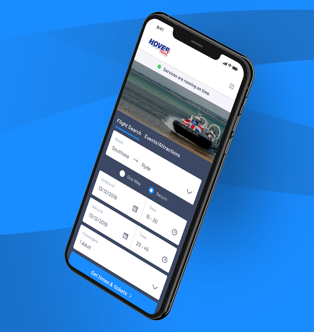 Umbraco Website Built for Hovertravel by an Umbraco Development Agency