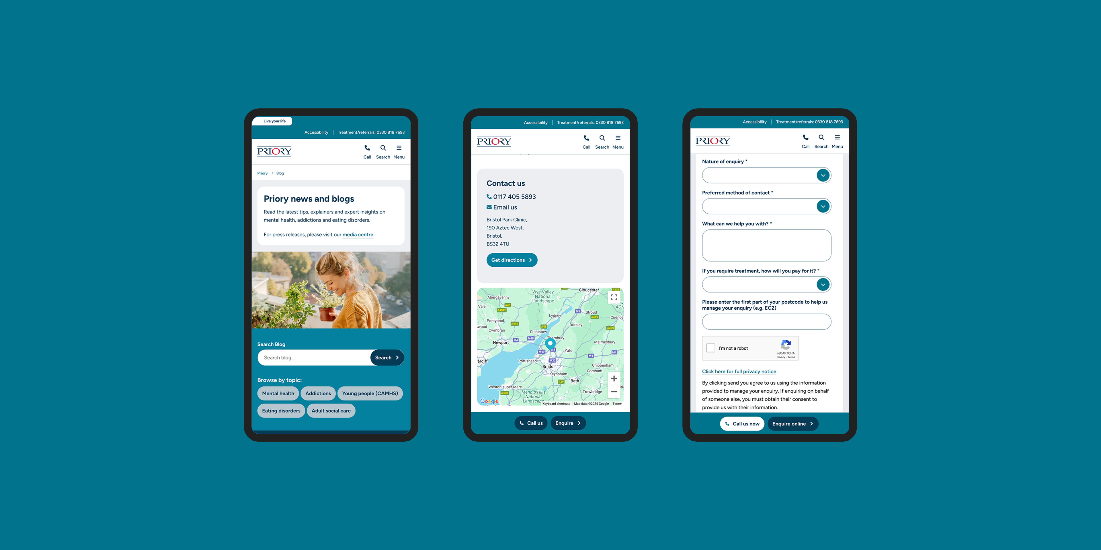 Priory blog, Google Map Integration and other API Integration